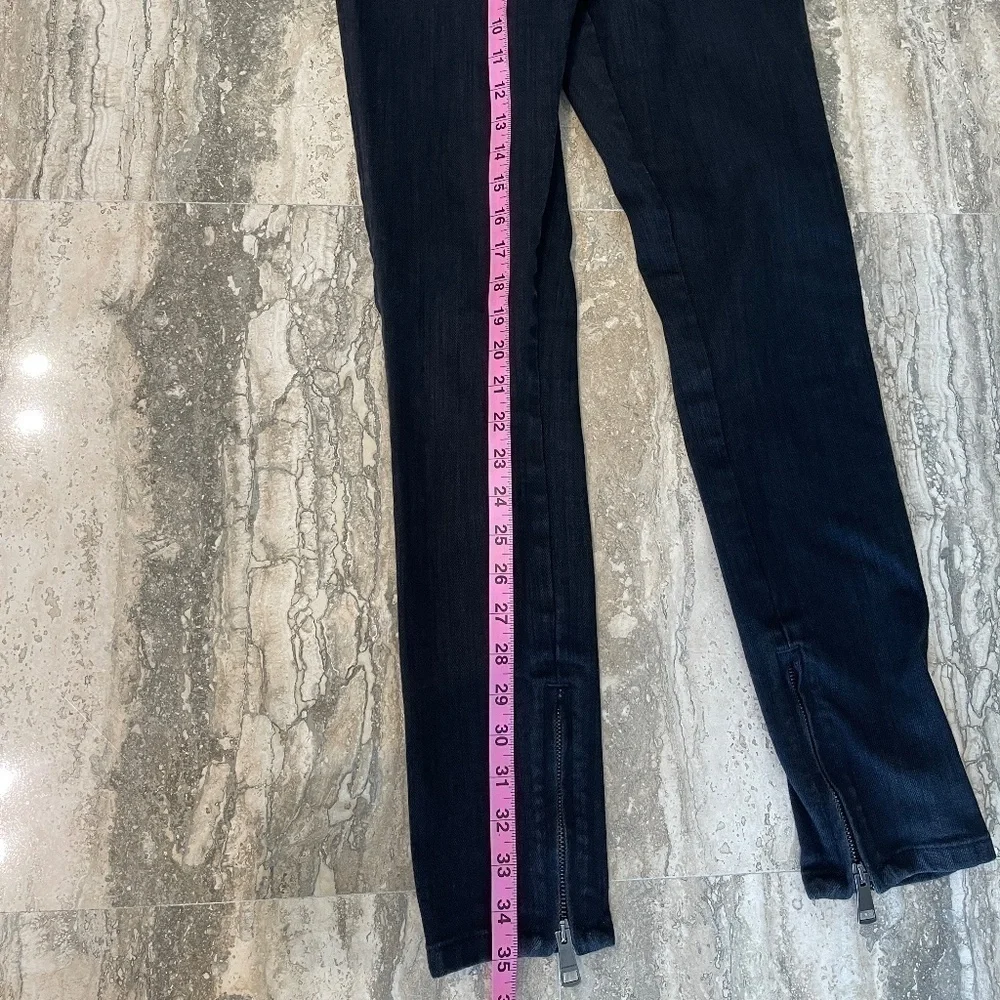 BURBERRY LONDON WOMAN BLACK DENIM WITH STUDDED DETAIL SZ 27 - Picture 7 of 11